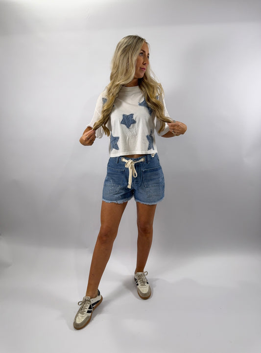 Paint Splatter Shorts