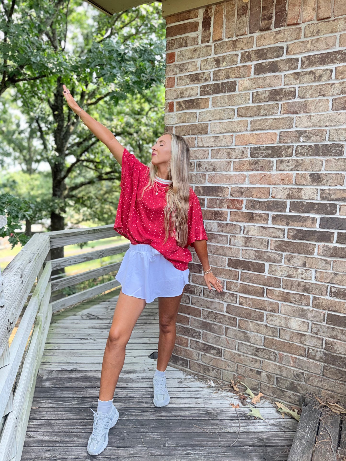 Presley Polkadot Top
