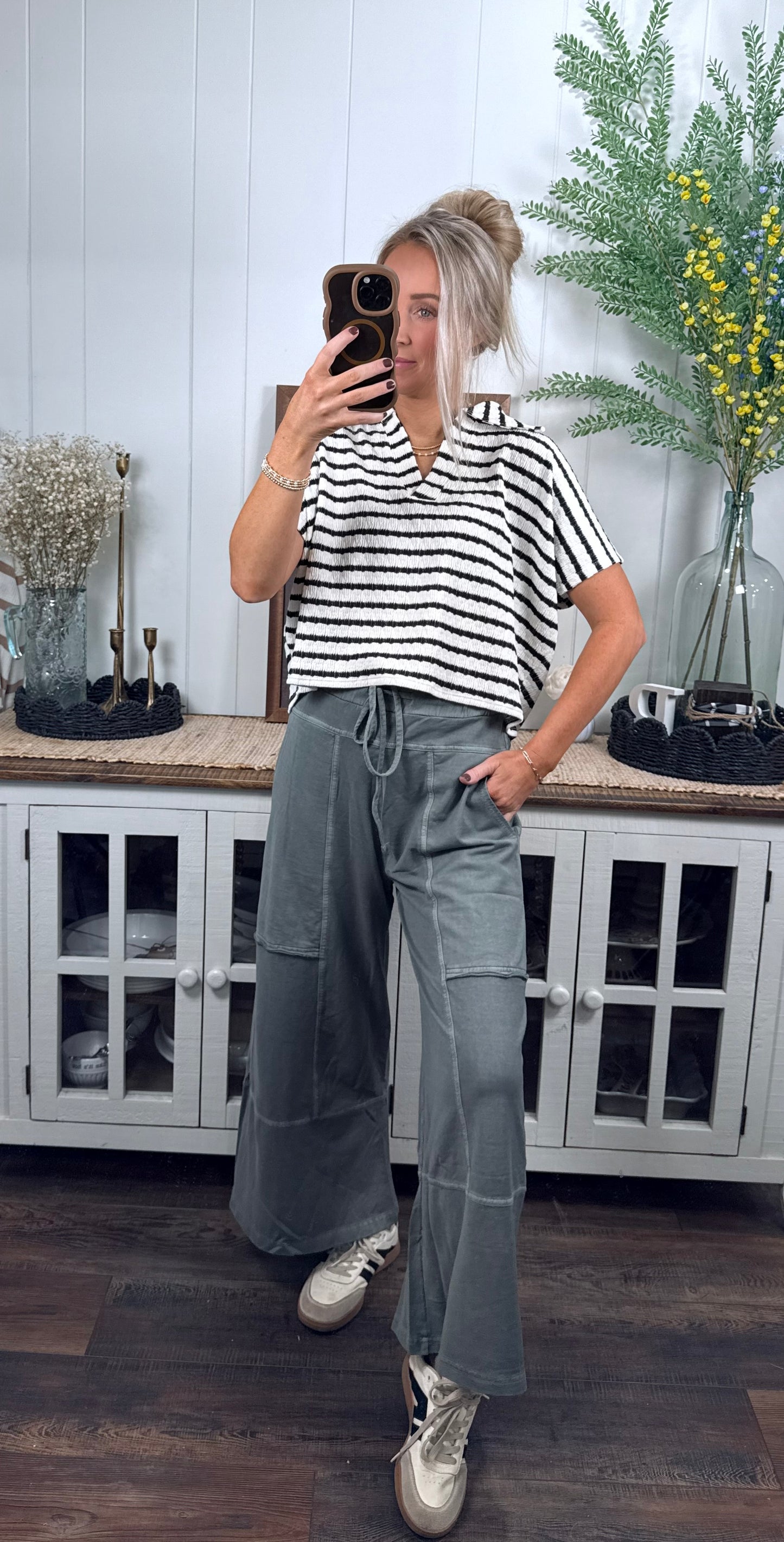 Collard Boxy Top - 2 colors