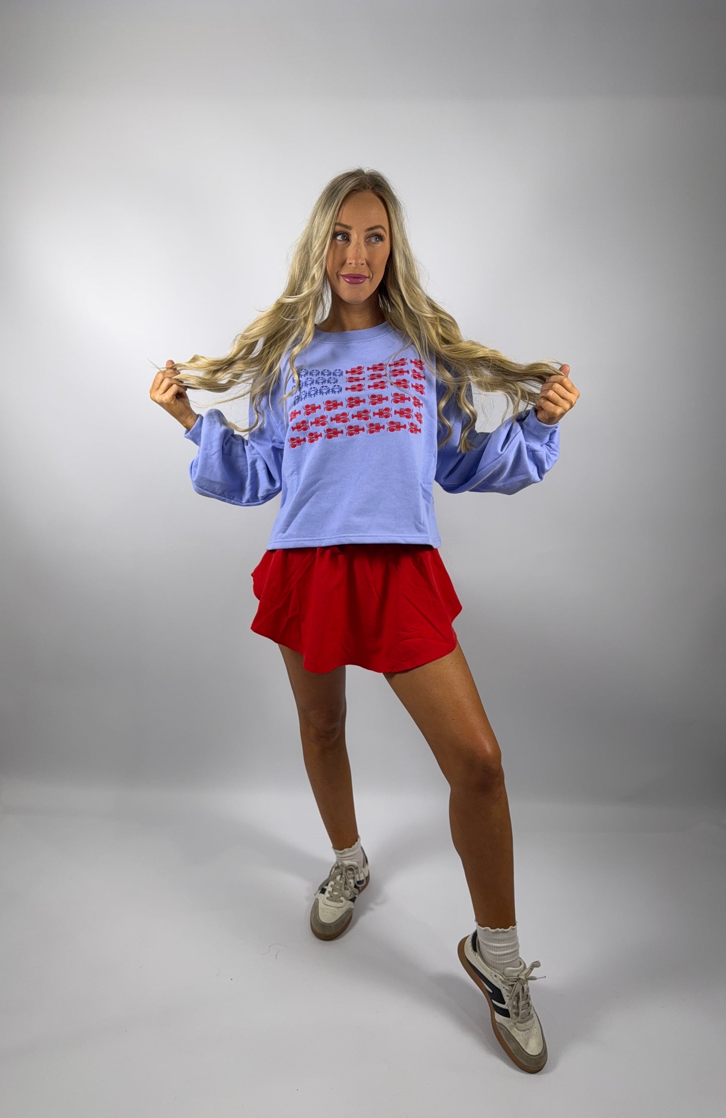 Lobster & Crab Flag Pullover