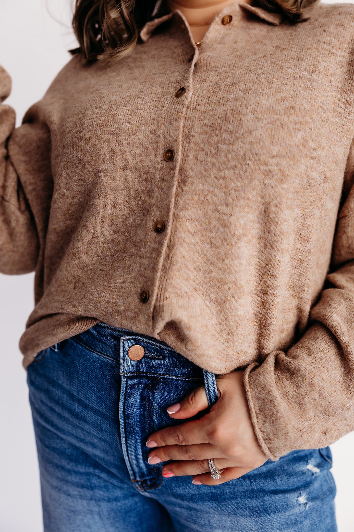 Gracie Cardigan - Mocha