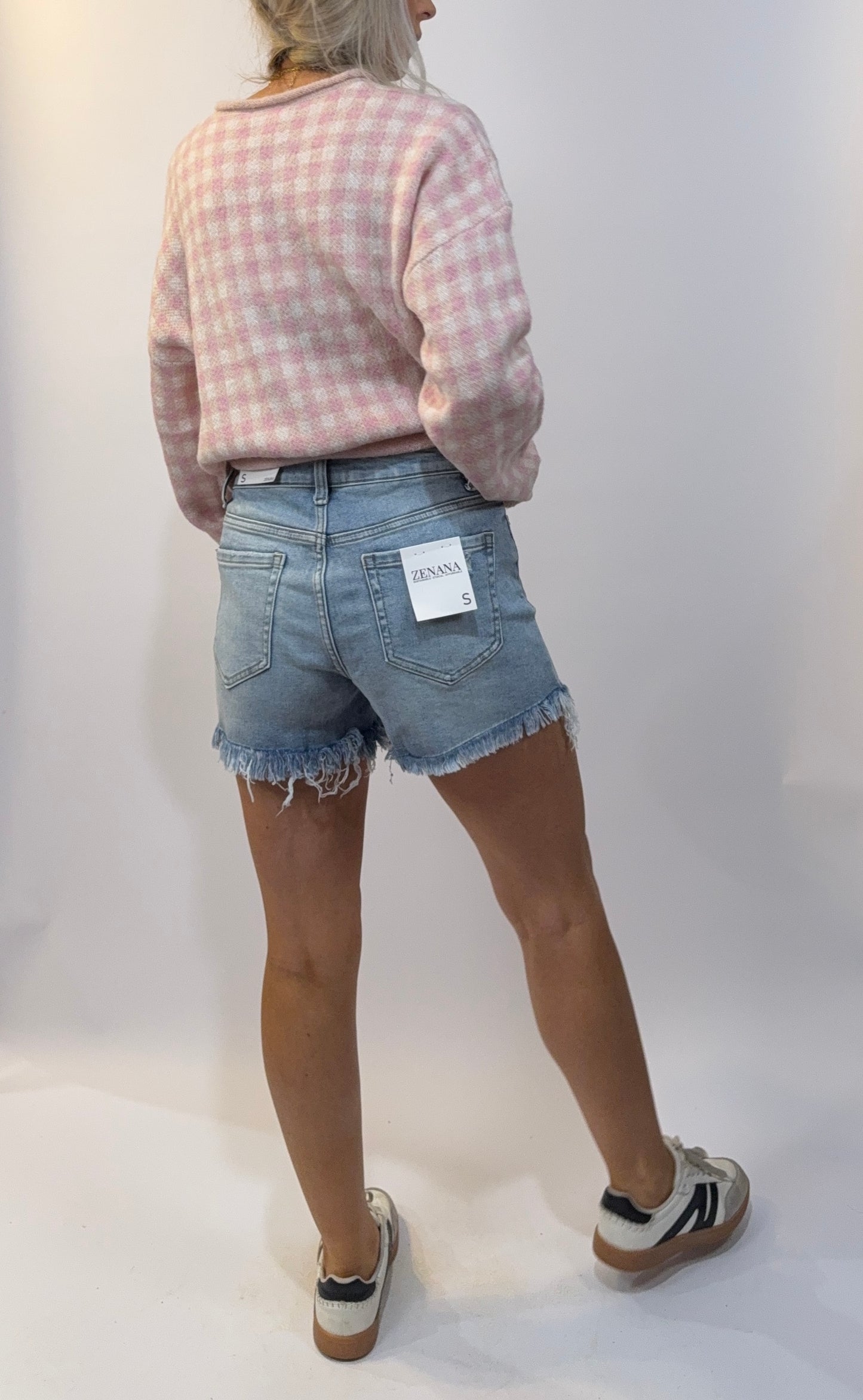 Medium Wash Comfort Stretch Shorts
