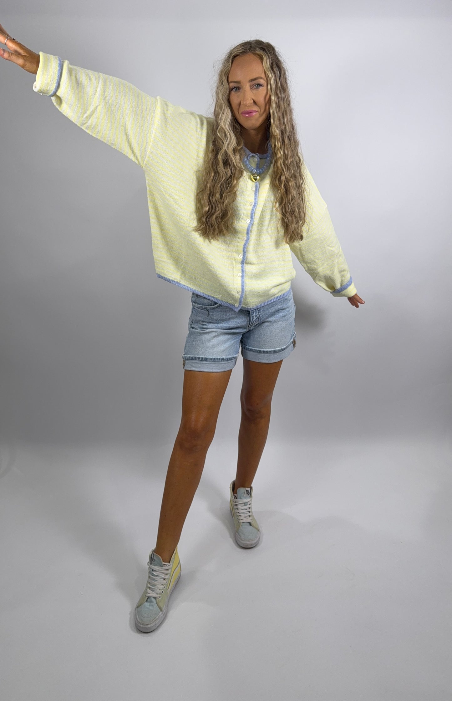 Paloma Cardi - Blue/Yellow
