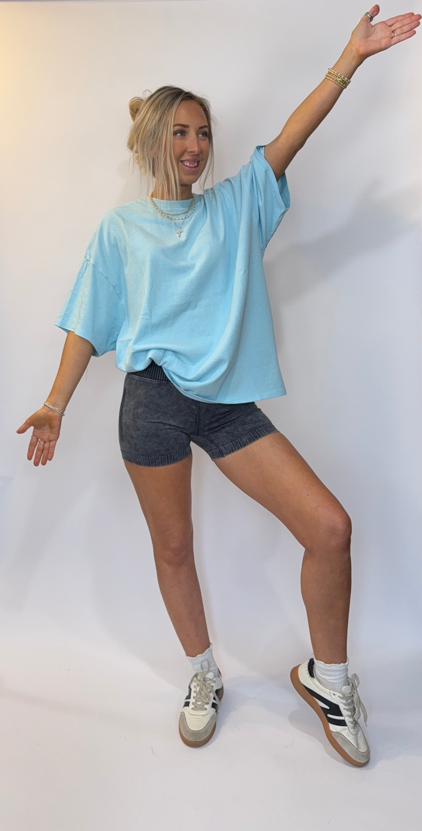 Hot Shot Biker Shorts - Black