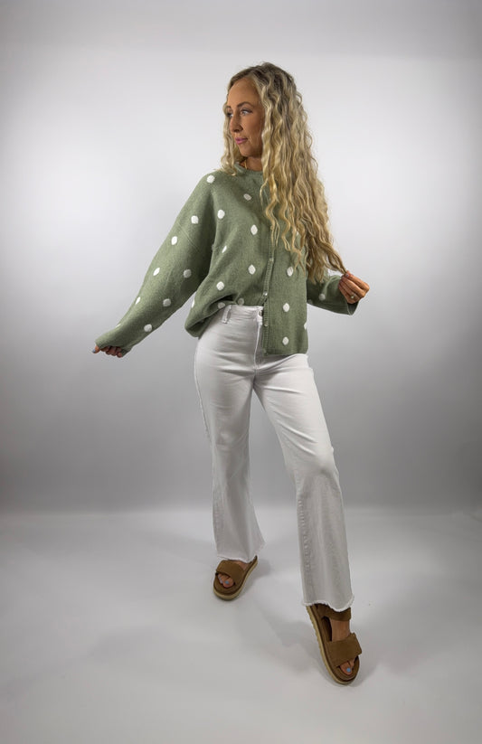 Straight Leg Jeans - White