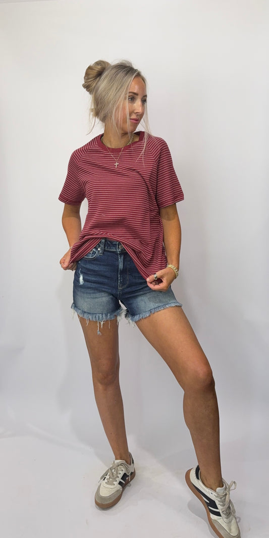 Dark Wash Comfort Stretch Shorts