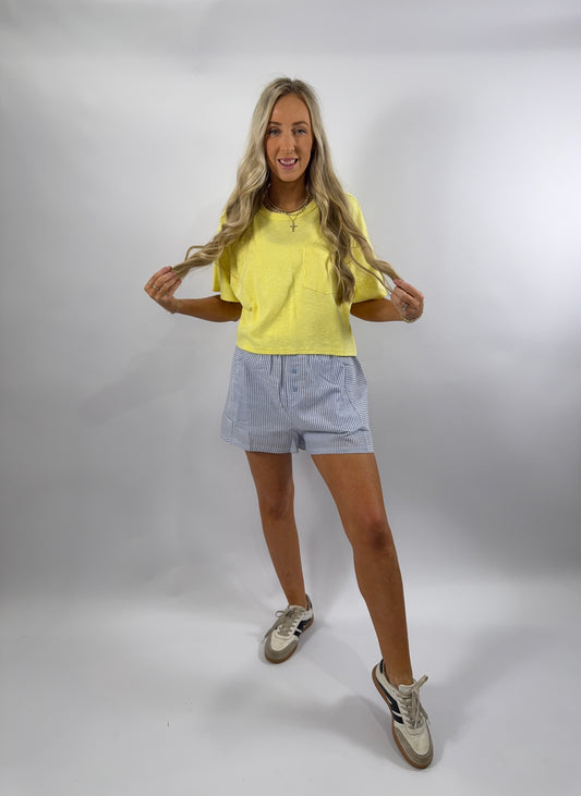 Pippa Pocket Tee - Butter