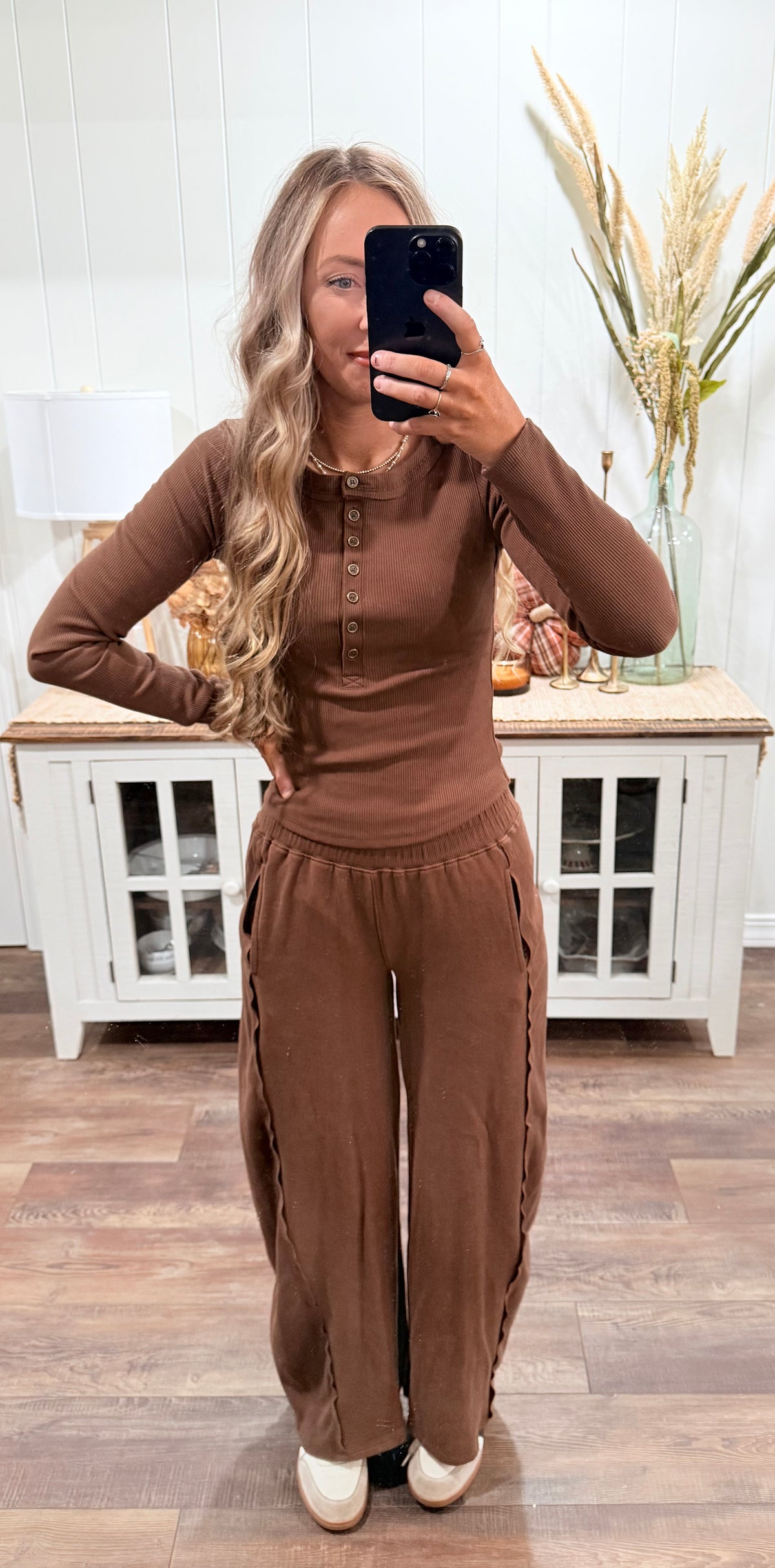 Andi Wide Leg Pants - brown