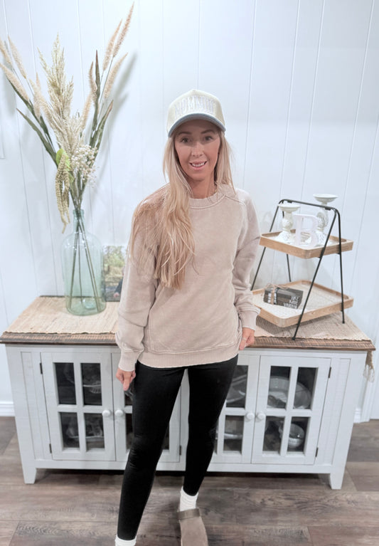 Raegan Pullover - Ash Mocha